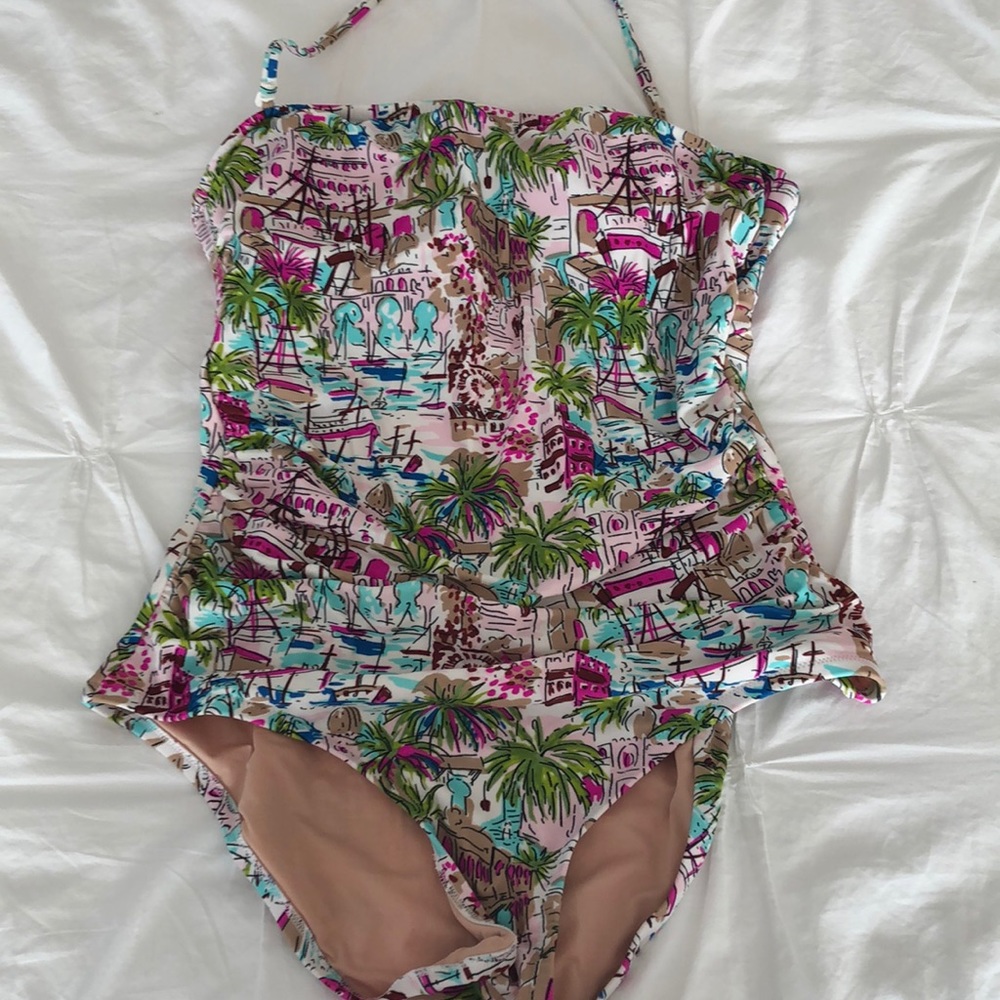 J crew strapless one piece bathing suit-medium